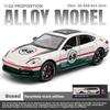 Spray 1/24 Porsche Panamera Supercar Model with Sound Light Collection Miniature Voiture Diecast Toy Vehicle Children Boy Gift Hobby