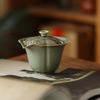 Yue-Ofen Celadon Deckelschale Chinesisches Handgemachtes Haushalts Kung Fu Teegeschirr Ist Nicht Heiß Greifen Sie Den Topf Zum Tee Machen Gaiwan