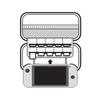 Water Resistant Travel Storage Bag Game Cards Shock Absorbent Hard Shell Multifunctional Organizers for Gaming Consoles