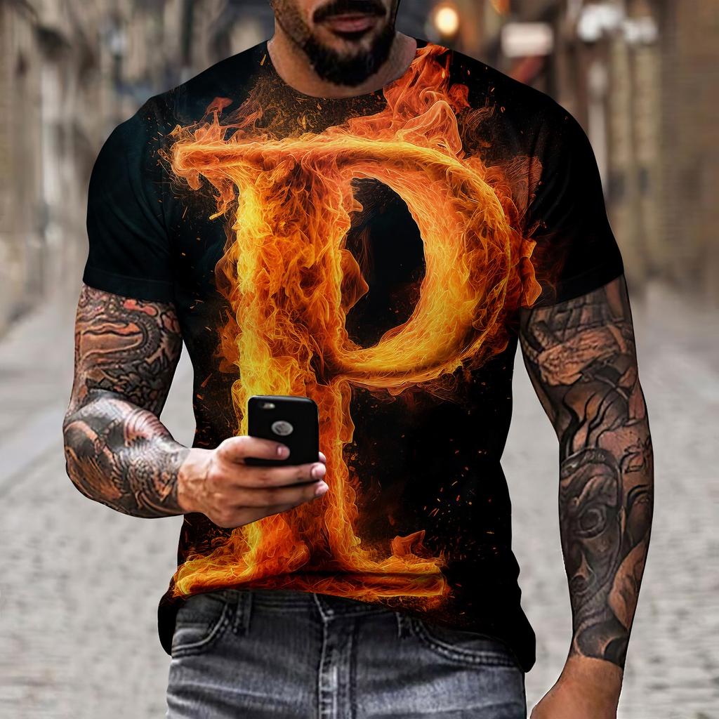 Summer Men's T-shirt 3D Phoenix Print Personalized Soft Breathable Comfortable Cool Street Polyester Short Sleeves Tees Tops