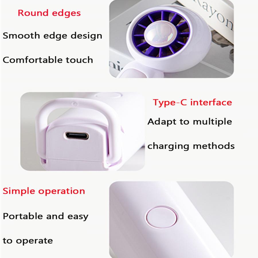 Xiaomi MEET SUN 3-speed Silent Large Capacity Battery Handheld Portable Electric Fan Desktop USB Rechargeable Sports Pocket Mini Fan