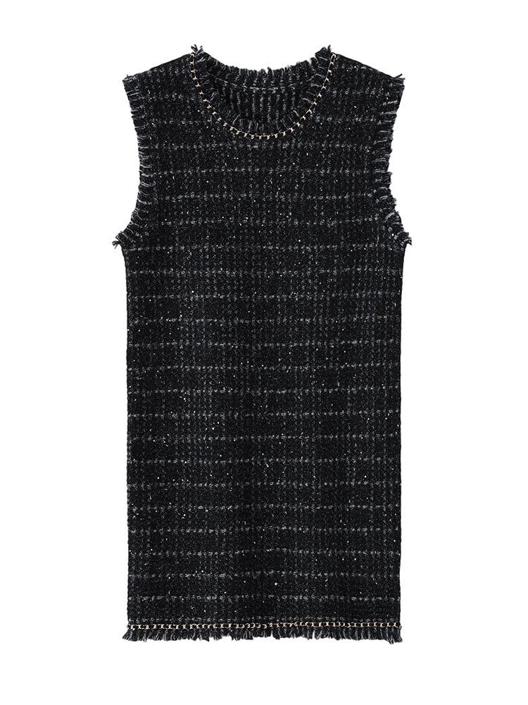 Korean Chic Slim 100% Cashmere Knit Cardigan Dress Set - Skin-Friendly Women's Wear
