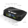 TPMS Look Solar Car Digital Clock with LCD Time Date In-Car Temperature Display for Outdoor Personal Car Part Decoration