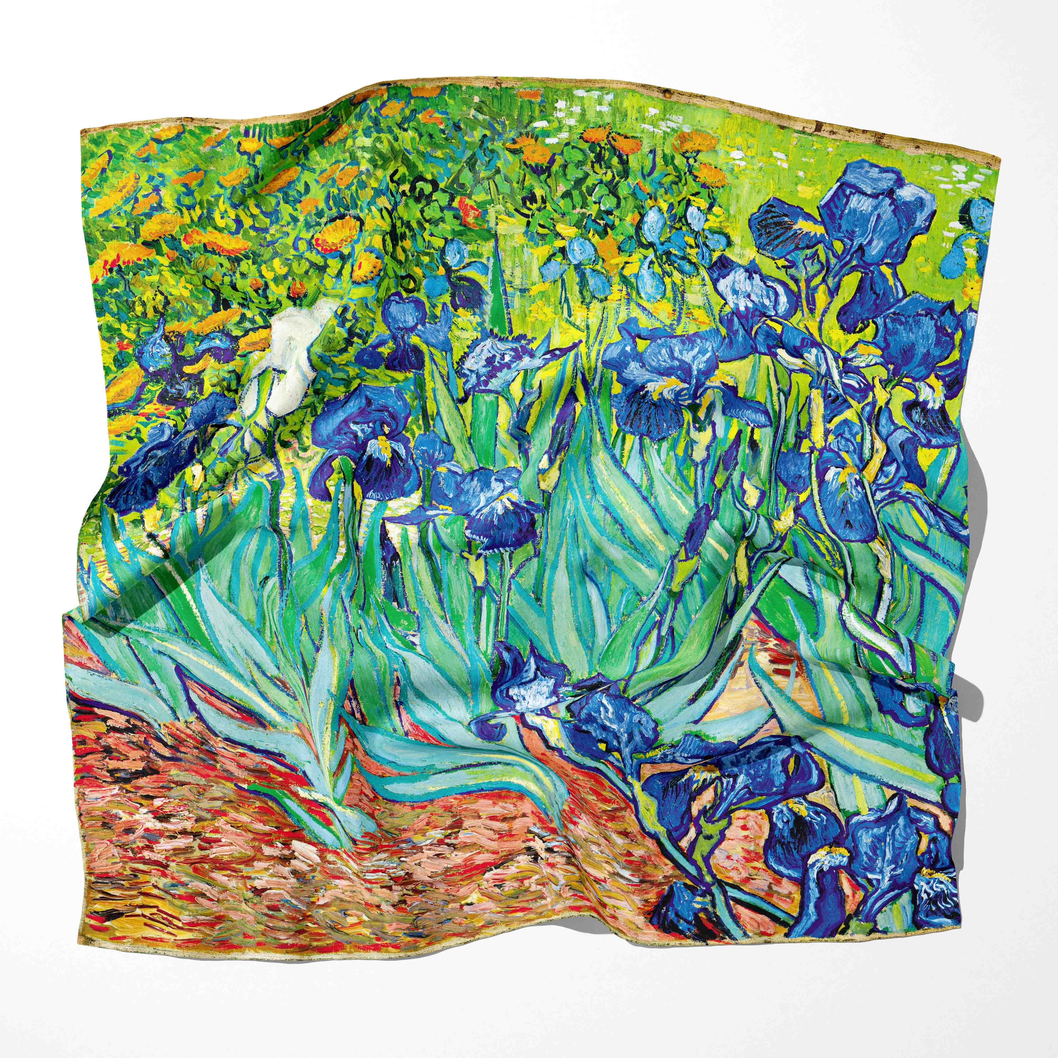 

Роскошный бренд Женская мода Живопись маслом Шарф Шелковые шали шарфы Летняя женская бандана Фуляр Хиджаб Шарфы для женщин 74CM 74CM