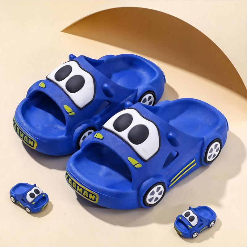 

Children s Summer Cute Car-Shaped Sandals for Boys, Indoor and Outdoor Soft-Soled Non-Slip Baby Slide Sandals 24-25Code（Inner Length1 синий