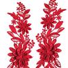 1 Par Aplique de Encaje Parches de Encaje Aplique Bordado de Flores para Vestido de Novia Ropa Chaquetas Diy Accesorios de Novia Suministro