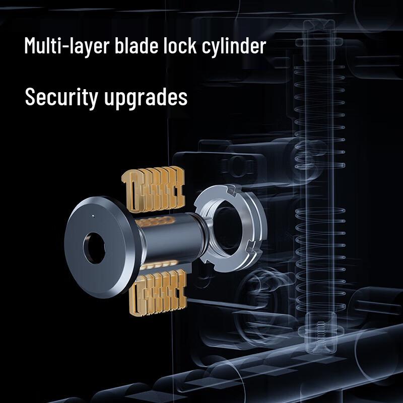 Deli No-Drill Glass Door Fingerprint Lock CN plug (adapter included)