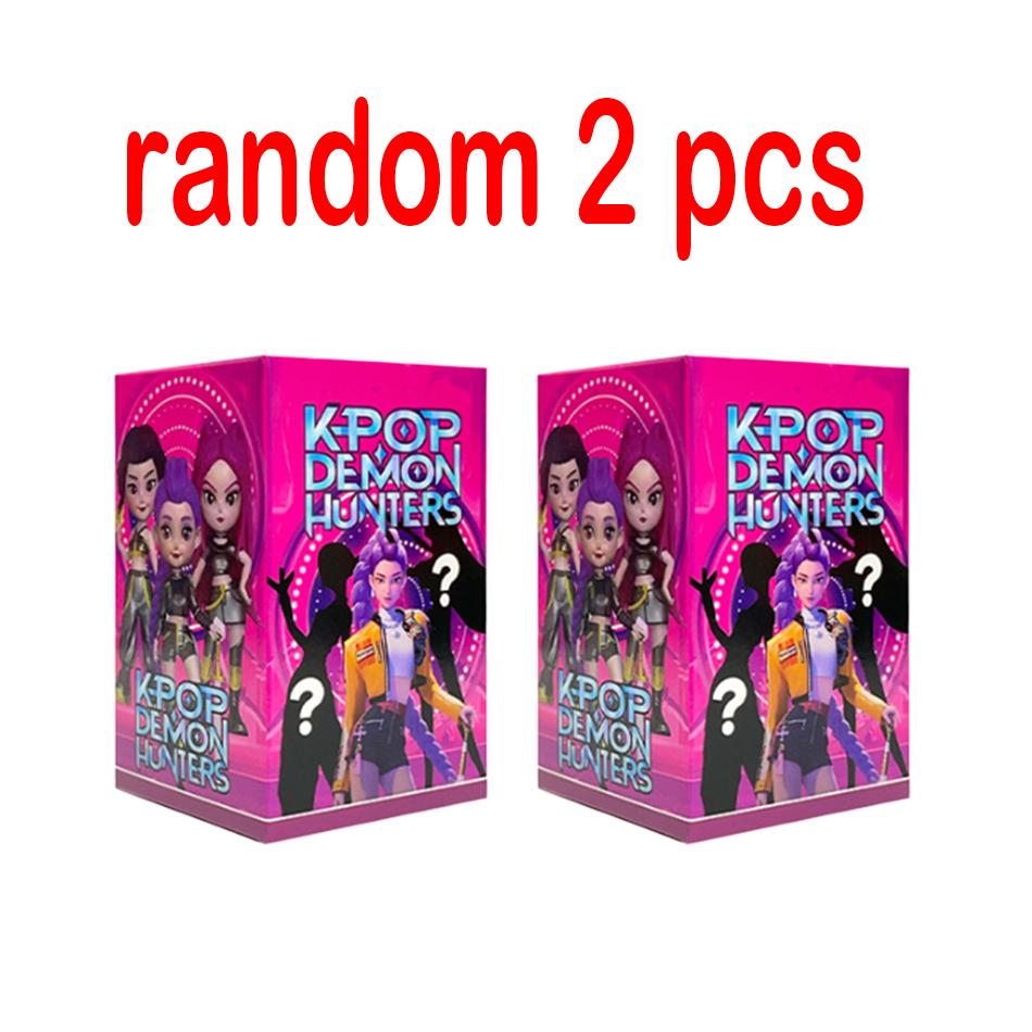 1-12pcs KPop Devil Hunter Doll Vinyl Toy Rumi Mira Zoi Character Vinyl Mask Blind Box Ornament Toy Birthday Gift