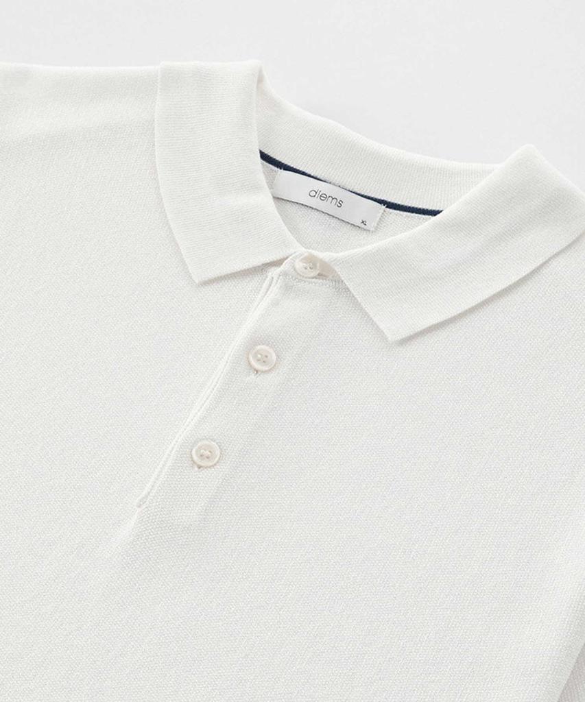STCO Diems Ice Touch Collar Knit_Ivory (Classic Fit)_Dktvb01Csi