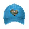Heart Nature Baseball Cap  New Vintage Washed Cotton Baseball Cap Parent Kids Sun Hats