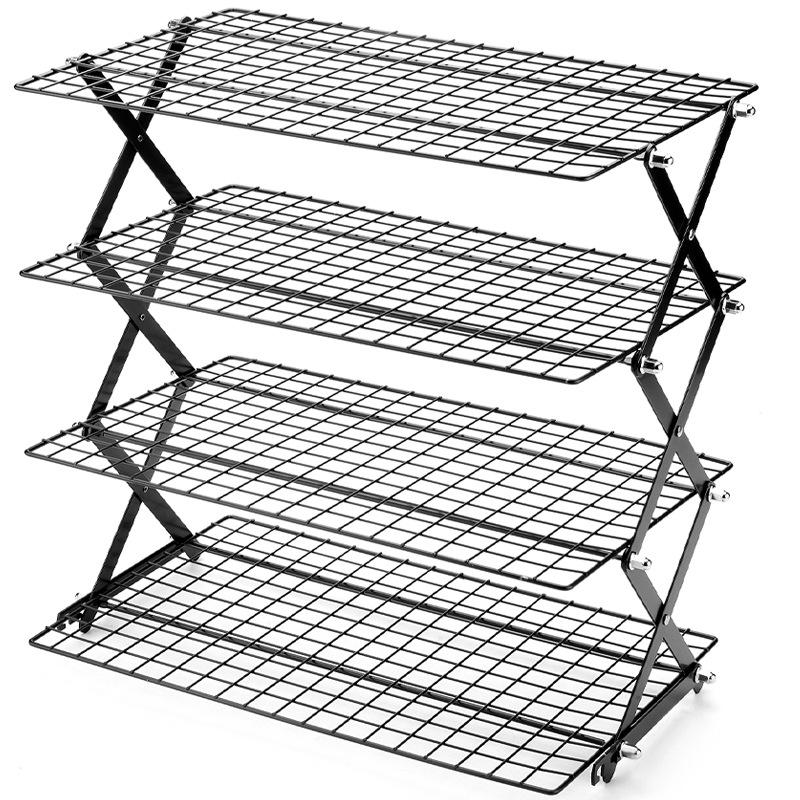 Collapsible Baking Cooling Rack Even Cooling Large Capacity Non-Stick Stand for Cakes Muffins Party Baking Use