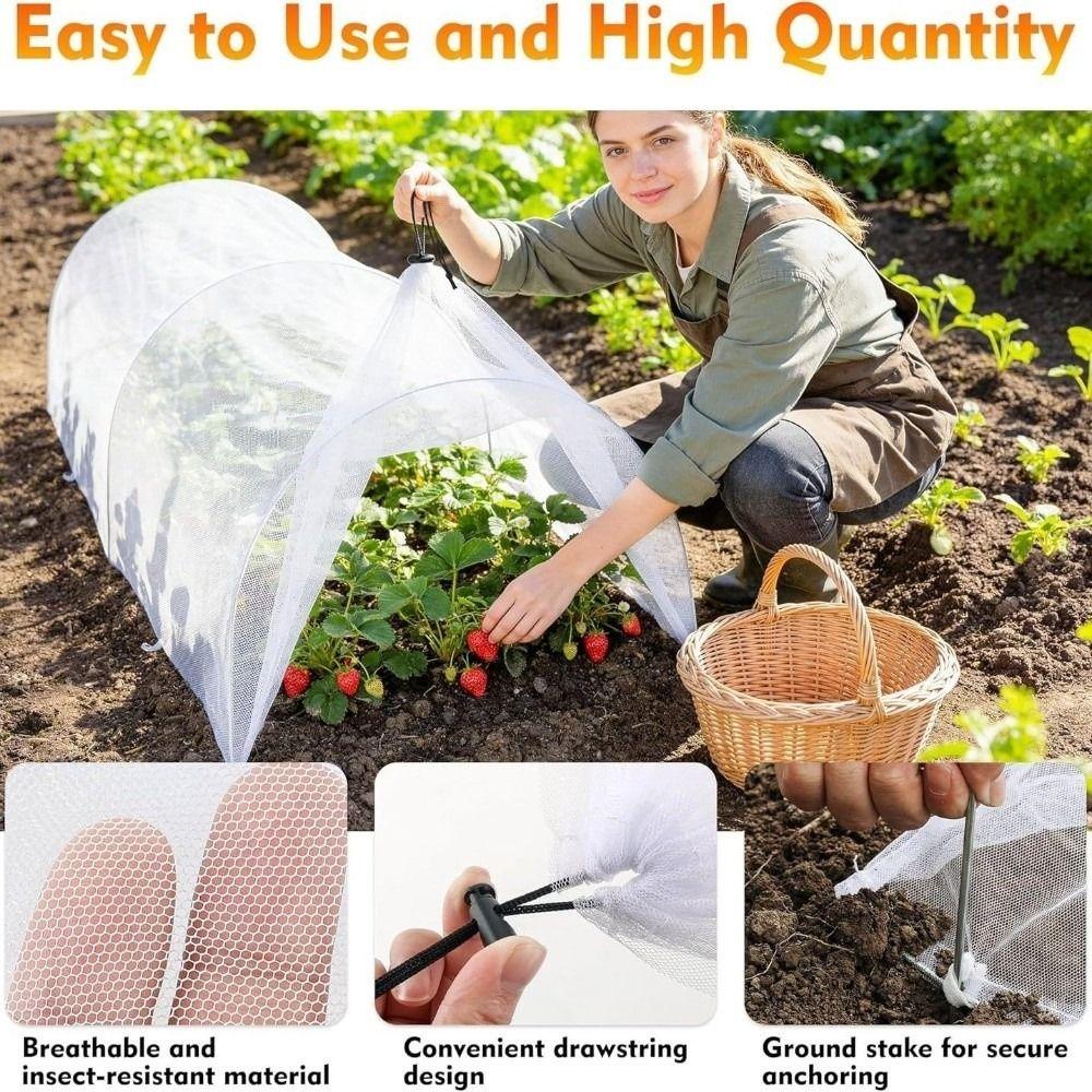 Insect Barrier Plant Protection Netting Bird Control Garden Net Plant Cage Cover Mesh Farm