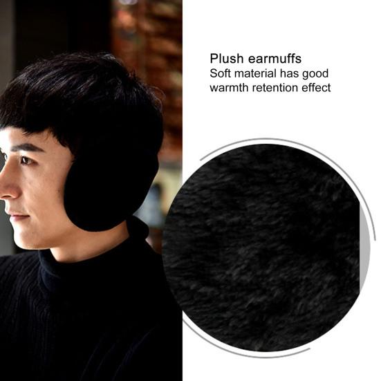 Men Ear Covers Thicken Plush Collapsible Highly Warm Ear Warmers for Outdoor