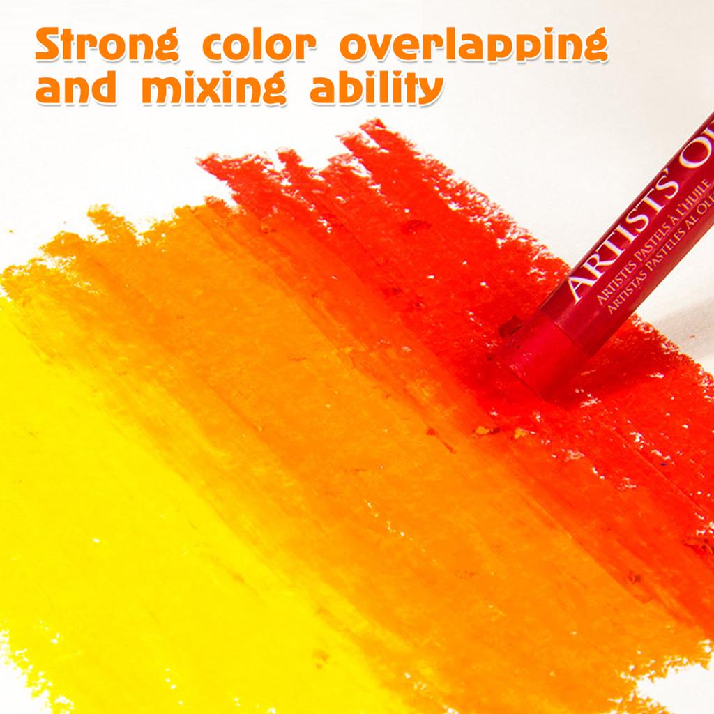 25/50Pcs Colorful Oil Pastels Professional Oil Drawing Stick for Painting and Coloring Soft Crayon Graffiti Pen School