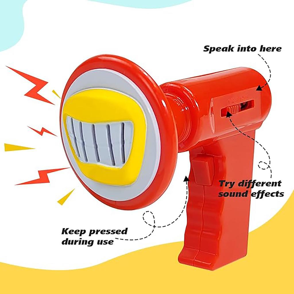 Voice Changer, Small Speaker, Handheld Funny Shouting Device, Prank, Creative Microphone, Big Mouth, Novelty Toy
