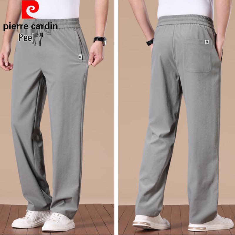 

Pierre Cardin Men s Summer Ice Silk Straight-Leg Casual Pants M