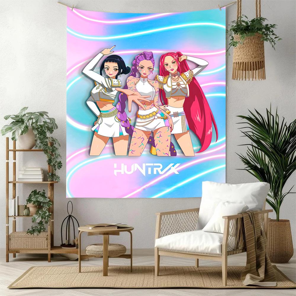 Huntrix5 Wall Decor Tapestry Art For Pet Memorial Birthdaywedding Party Backdrop Family Gift
