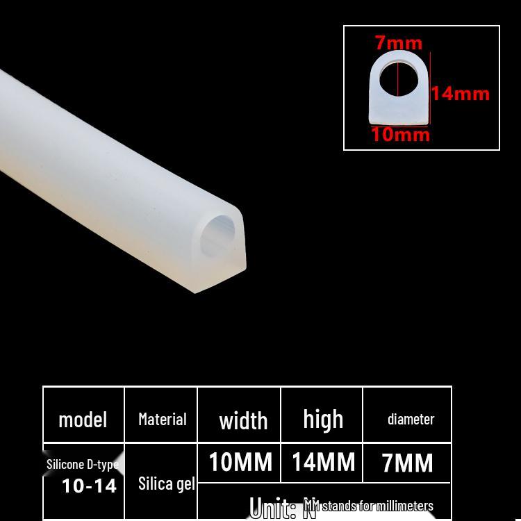 D-Shaped Silicone Sealing Strip: High-Temperature, Water-Retaining, Self-Adhesive, Anti-Collision, Shock-Absorbing for Doors & Windows