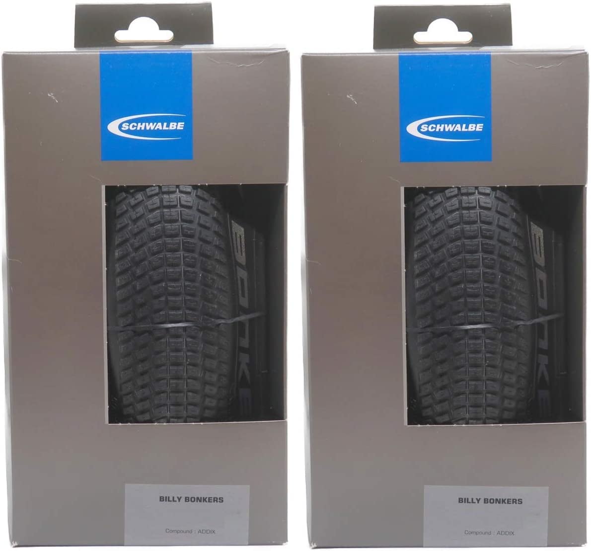 

Set of 2 SCHWALBE BILLY BONKERS ADDIX Folding 26x2.25(57-559) (Black) [Item] чёрный