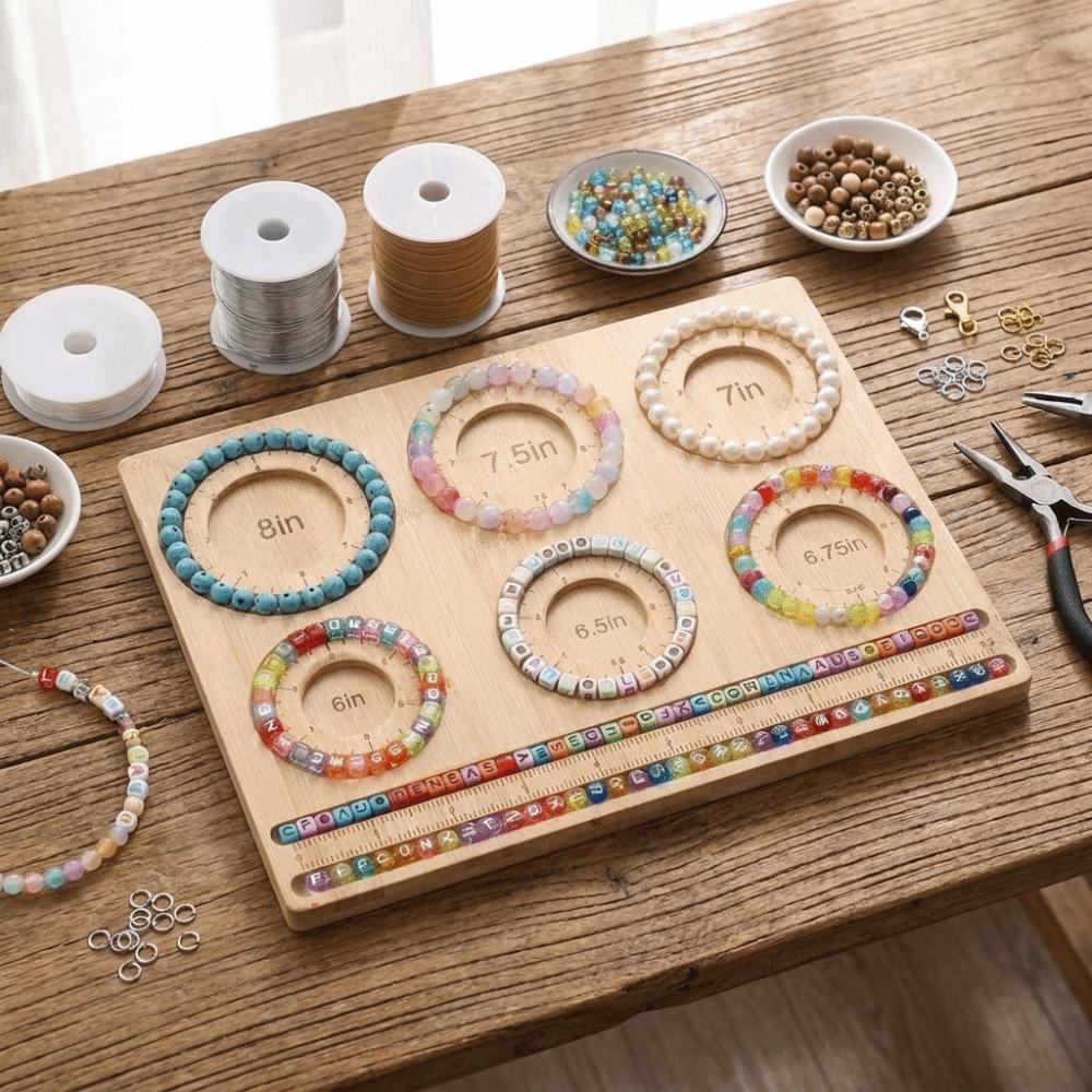 Imperial Measurements Marked Bracelet Sizing Pad 6 Size Jewelry Making Mat Bead Board DIY Craft