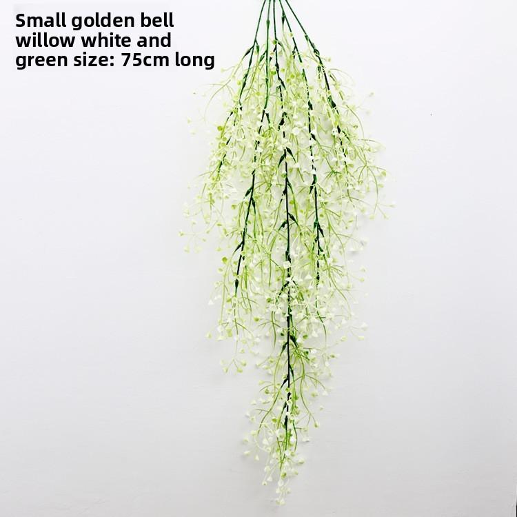 Fake Babylonica Salix Green Wall Hanging Plant For Home Party And Photography