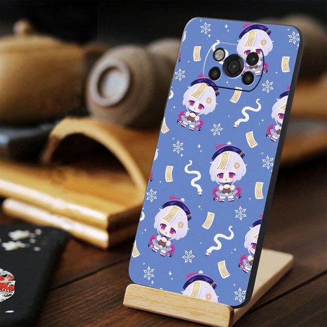For Xiaomi Poco X4 F4 Gt M4 Pro 5g M3 9t 11t Mi 11 Lite 10t X3 Nfc F3 Note 10 Phone Case Anime Genshin Impact Capa Black
