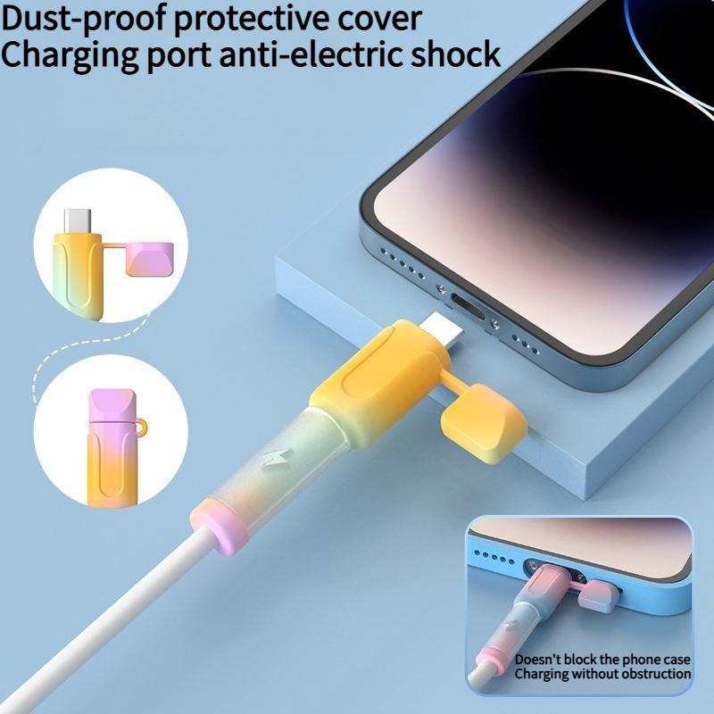 2PCS data cable protective cover, charging cable protective cover, anti-break connector protective cover, Apple Huawei vivo Xiaomi special