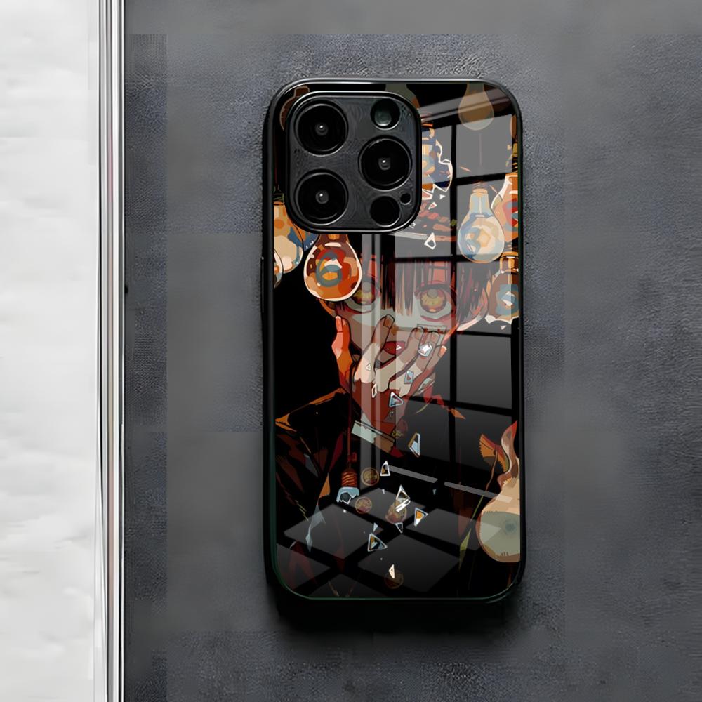 Toilet-b-ound Hanako-kun Phone Case For IPhone 17 Air 16 E Pro Max 15 14 13 Mini 12 Pro 11 Max Plus Black Glass Cover
