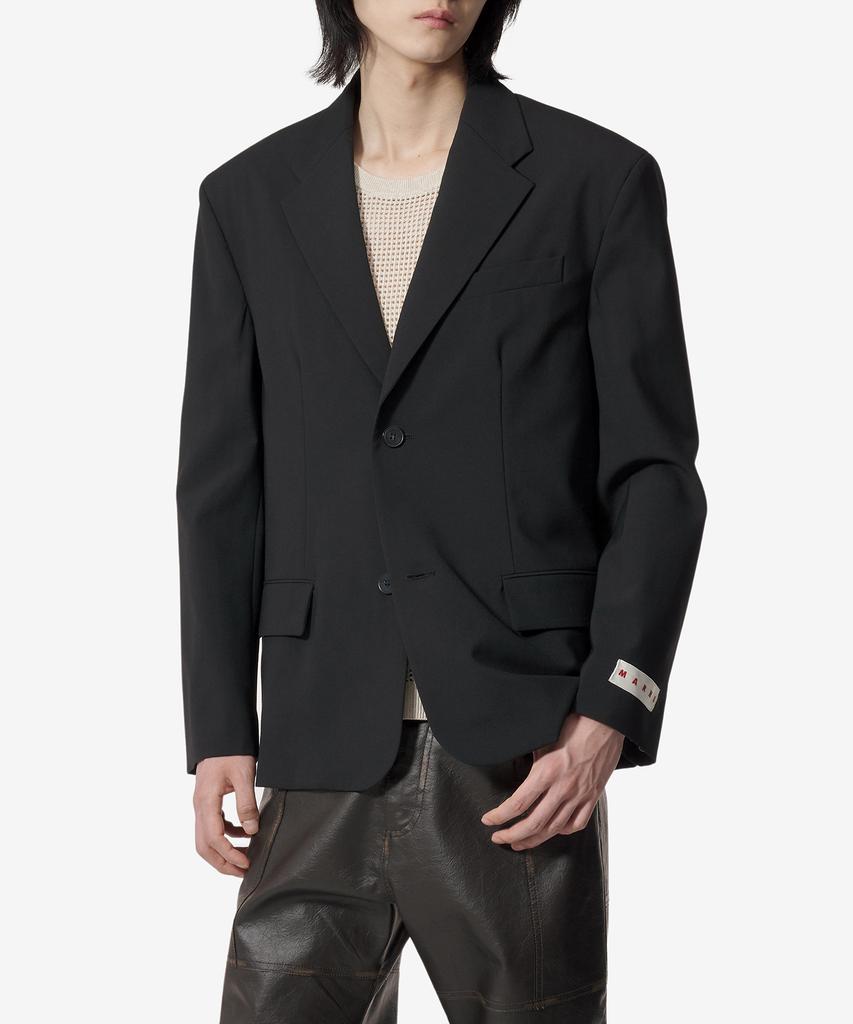 Marni 2-Button Single Regular Jacket - Black / Gumu0122U0Utp77100N99