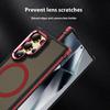 For Samsung Galaxy S23 Ultra Case with Lens Kickstand Matte Back Cover Compatible with MagSafe