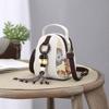 Retro Ethnic Style Su Decorative Canvas Bag, Women's Small Bag, Artistic Leisure Single Shoulder Crossbody Bag, Versatile Handbag