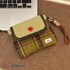 Contrast Color Plaid Aunt Bag Portable Sanitary Napkin Storage Storage Bag Student High-value Magnetic Buckle Bag with Handle