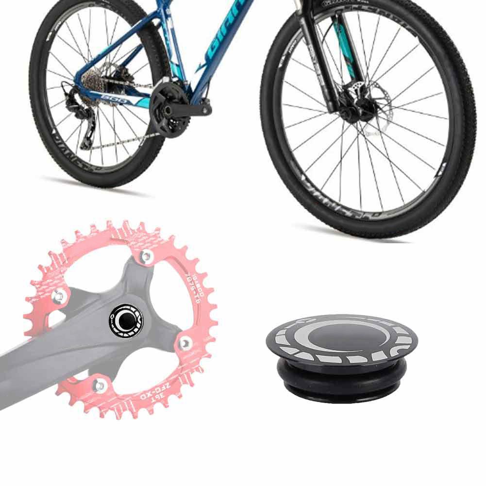 Housse anti-poussière creuse pour manivelle de vélo de montagne en alliage d'aluminium noir, accessoire de vélo