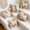 Cartoon Easter Pillow Cover Animal Print Easter Theme Throw Pillow Cover Skin Friendly 2D Flat Throw Pillowcases Bedroom