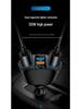 Dual USB-C Car Charger with Digital Display & QC3.0 Fast Charge