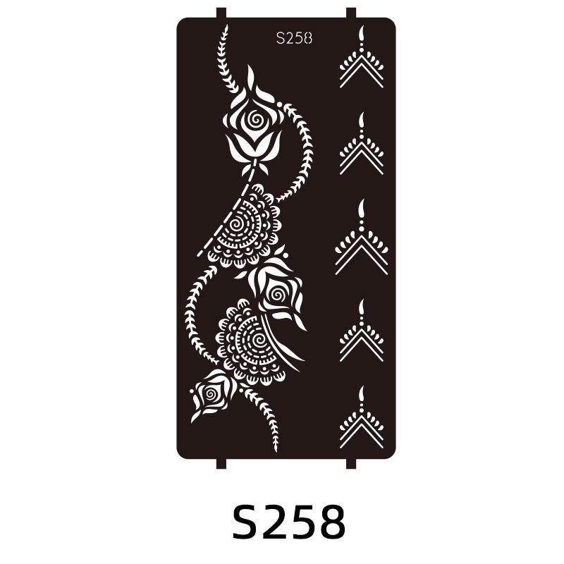 

Индийская Ханна Тату Шаблон Тату Шаблон Нарисованный От Руки Наклейка Тату Соком Расписанная Хной 96 * 186Mm (die)