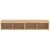 TV Cabinets with LED Lights 2 Pcs Sonoma Oak 80 X 30 X 30 Cm