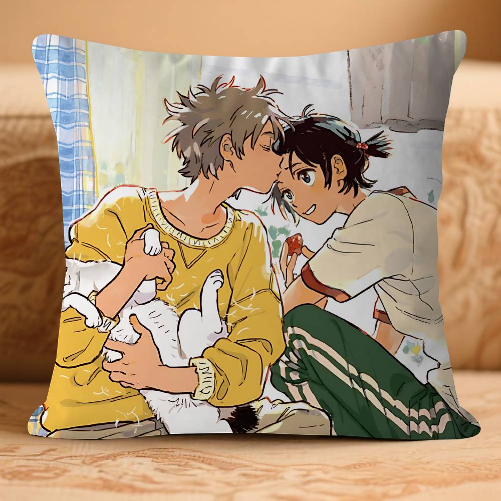 

U-Umibe Аниме Но Этранжерс Наволочка Съемная Моющаяся Наволочка для Подушки – Мягкий Лен для Всех Сезонов 16x16Inch