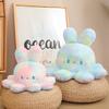 COD Cute Double-Sided Octopus Octopus Rabbit Doll Transformation Flip Plush Toy Octopus Pillow Rag Doll Birthday Gift Cute Super Cute Female