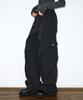 Hellenepaliseu Logo Needle Parachute Pants [Black]