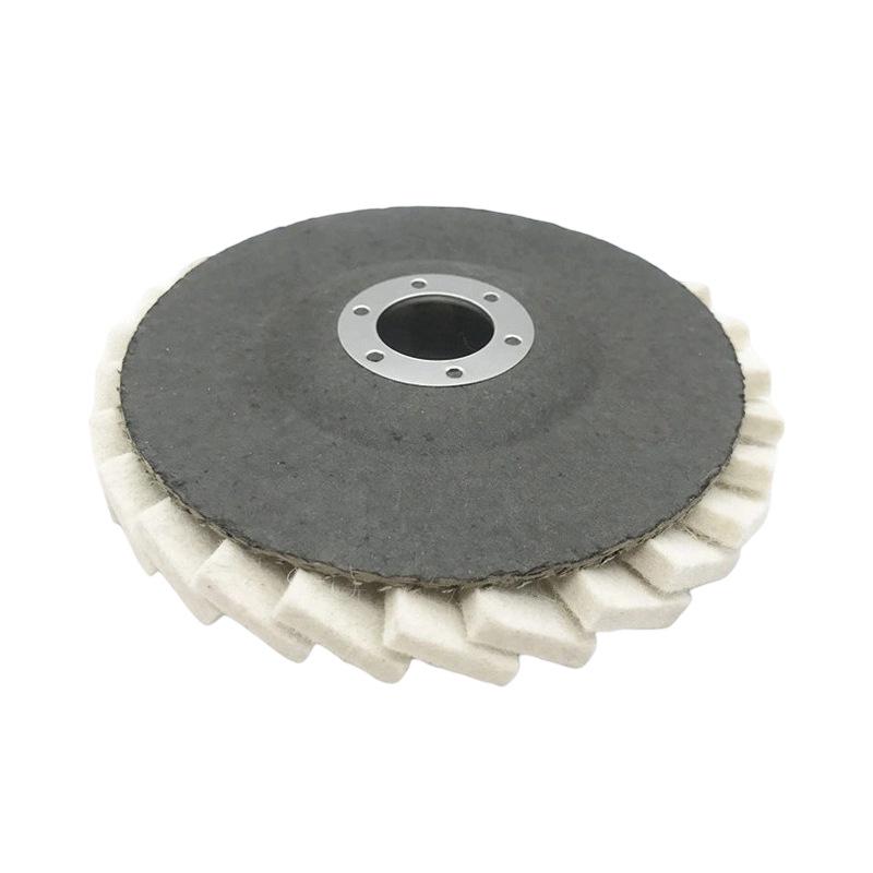 Fine Felt Polishing Wheel: Multiple Sizes for Angle Grinders, Uniform Gloss, Scratch-Resistant on Substrates
