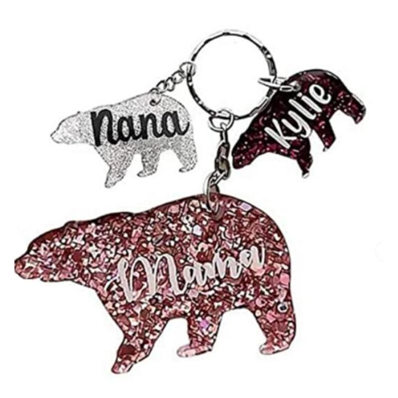 Handmade Necklace Earrings UV Resin Mold Animal Families Pendants Silicone Molds Animal Family Keychain Casting Mold