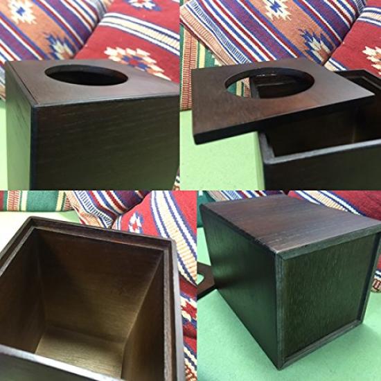 Natural Paulownia Wood Trash Can with Lid Made In Japanese Modern Japanese Wood Stylish Waste Store Fixtures Hotel/ryokan-grade (light Brown) Japan,