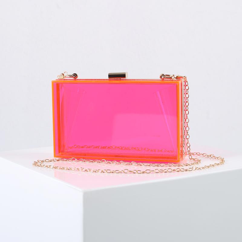 White Square Bag Small Luxury Brand Messenger Wedding Clutches Purses and Handbags Acrylic Crossbody Designer Bags Wholesale