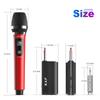 Wireless Microphones, UHF Dual Cordless Handheld Dynamic Mic with Receiver 1/4'' Plug, (160ft Range), Metal Rechargeable Karaoke Microphones