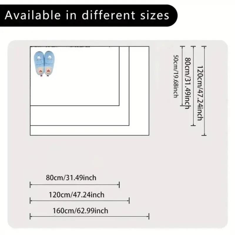 Aesthetic Beauty Hexagonal Graphic Printed Carpet Cute Area Carpet Home Decoration Anti Slip Door Mat Bedside Floor Washable Mat