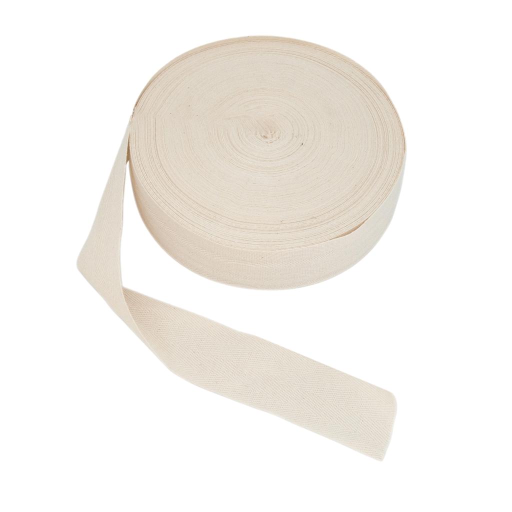 10 Yards Natur Baumwollköperband Teppich Tufting Gurtband Fischgrätband Baumwollköper Gurtband für die Teppichherstellung