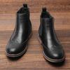 Rozmiar 7-13 Brogsy Chelsea Męskie Buty Klasyczny Amerykański Styl Skórzane Buty