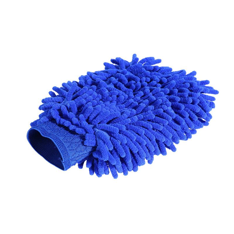 Double-Sided Chenille Coral Fleece Car Wash Mitt - Premium Car Cleaning Tool