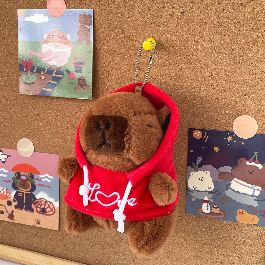 

Худи капибары, плюшевая игрушка и брелок-подвеска 10.5 cm